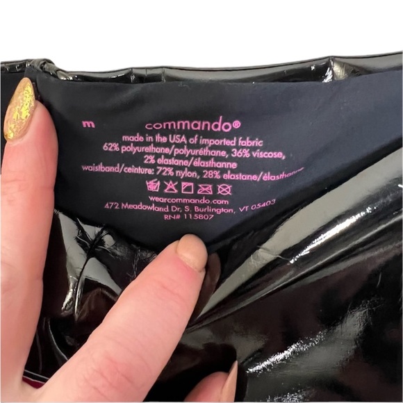 NWT CommandoPerfect Control Patent Leather/liquid Legging in Black-size medium - Picture 11 of 11